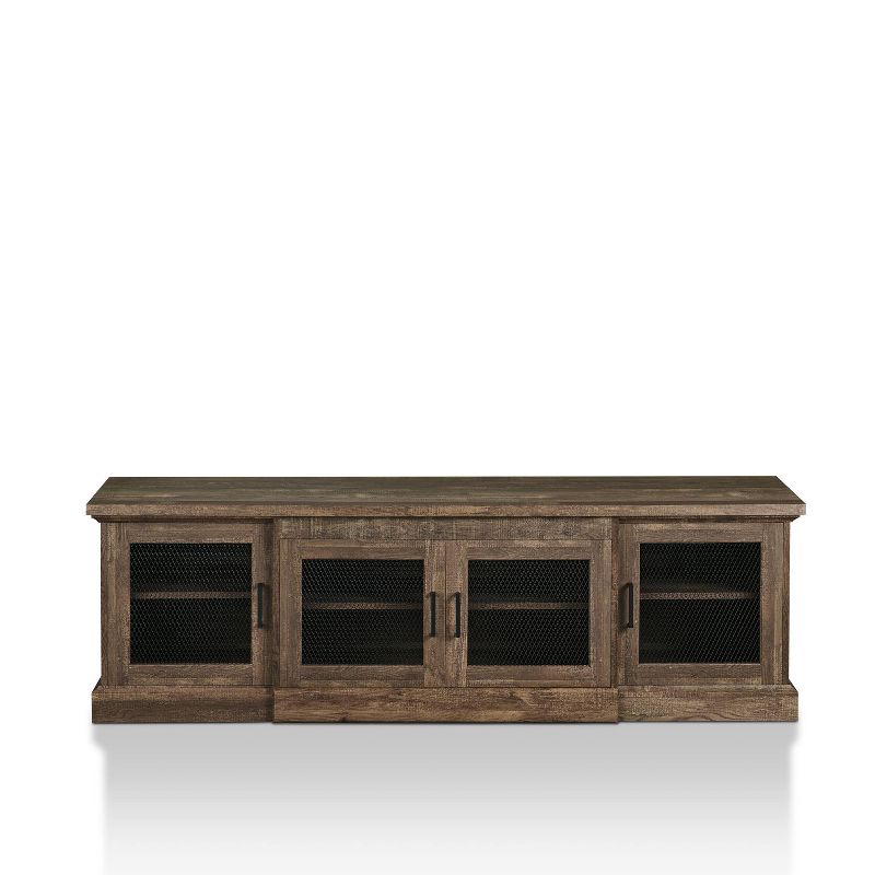 Sartell 4 Door TV Stand for TVs up to 75&#34; Reclaimed Oak - HOMES: Inside + Out, 5 of 9