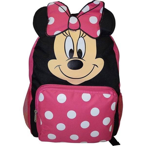 Mochila escolar de 14 pulgadas con cara grande de Minnie Mouse de Disney 2