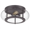Quoizel Lighting Trilogy 3 - Light Flush Mount in  Old Bronze - 4 of 4