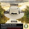 Solaris Women's Ponytail Hole UPF 50 Sun Protection Hat for Garden Hiking Safari Outdoor Beach, Adjustable Chin Strap and Breathable Mesh - 3 of 4