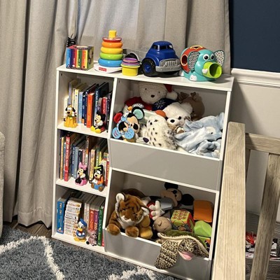 5pc Kids' Corner Cabinet Set With 4 Bins Gray/turquoise/aqua - Riverridge  Home : Target