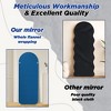 Beautyolove 24 in. W x 63 in. H Irregular Blue Flannel Wrapped Wood Framed Full Length Floor Mirror Wall Mounted or Leaning Mirror - 2 of 4