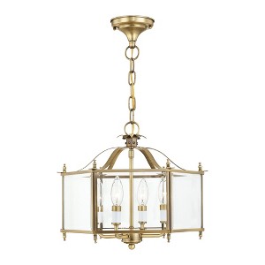 Livex Lighting Livingston 4 - Light Pendant in  Antique Brass - 1 of 1