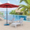 Three ColorMarket Umbrella with 8 Ribs for Outdoor Patio: Push Button Tilt, Crank Operation, UV & Waterproof Protection, Ideal for Garden and Backyard - 2 of 4