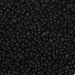 John Bead 24g 10/0 Black Crafts Czech Glass Seed Beads for Jewelry Bracelet Necklace Making - 1 of 1