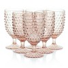 Gibson 6 Piece 14.2 Ounce Clear Glass Hobnail Goblet Drinkware Set - 2 of 4