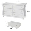 Dresser for Bedroom, Wide Drawer Dresser with Storage Freestanding, Wooden Closet Storage Chest for Living Room, Bedroom, Entryway - 3 of 4