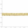 Black Bow Jewelry 7.25mm 10k Yellow Gold Flat Beveled Curb Chain Bracelet - 4 of 4