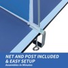 SEVOBAL Table Tennis Accessories 9ft Foldable Ping Pong Conversion Top with Net for Indoor Games, Blue, 55"*30"*3" - 3 of 4
