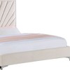 87" Eastern King Bed Faiz Bed Beige Velvet - Acme Furniture - 3 of 4