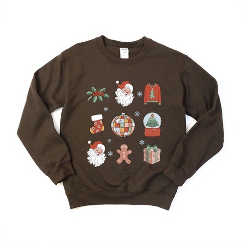 Simply Sage Market Women's Graphic Sweatshirt Christmas Collage - image 1 of 4