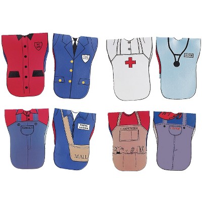 Childcraft Reversible Role Play Vests, Occupations, set of 4