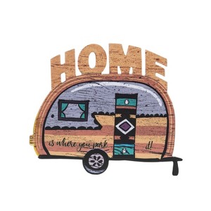 Beachcombers Home Is Where You Park Wall Sign 11.8 x 0.35 x 10.2 Inches. - 1 of 2