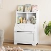 3-Tier Wooden Kids Bookcase & Toy Organizer with Flip-Top Lid for Playroom, Bedroom & Nursery - Child-Friendly Storage - 2 of 4