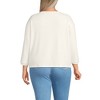 Lands' End Women's 3/4 Sleeve Cozy Rib Dolman Top - 2 of 4