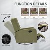 360° Swivel Rocking Recliner Chair, Glider Nursery Chair with Adjustable Footrest, Ergonomic Lounge Recliner - 2 of 4