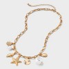Starfish Pearl Charm Necklace - A New Day™ Gold - 3 of 4