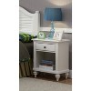 Home Bermuda Nightstand White/espresso - Home Styles : Target