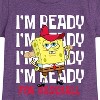 Girls' - SpongeBob SquarePants - Ready For Baseball Fitted Short Sleeve Graphic T-Shirt - 2 of 4