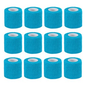 Unique Bargains Self-Adhesive Elastic Breathable Athletic Tapes 12 Rolls 2" x 177" - 1 of 4