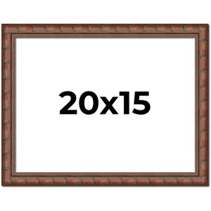 PosterPalooza | 20x15 Modern Bamboo Picture Frame, UV Acrylic, 5 Finishes - 1 of 4
