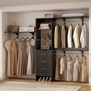 Aheaplus Closet Organizer System with Drawers and Shelves - 1 of 4