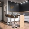 Sapphtopaz Adjustable Bar Stools with Bentwood Backrest, Modern High Chair with Footrest, Counter Height Bar Stools for Kitchen Island - 2 of 4