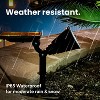2pk Solar Outdoor Spotlights Black - Techko Maid - 4 of 4