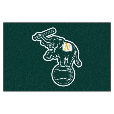 MLB Oakland Athletics 19"x30" Elephant Logo Rug