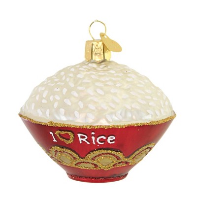 Old World Christmas 2.5 Inch Bowl Of Rice Staple Food Meals Tree Ornaments