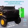 24V Ride On Truck Car-2 Seater Electric UTV Vehicles with Dump Bed,4WD,Spring Suspension, 3 Speeds,Gift &Toy for Kids - 4 of 4