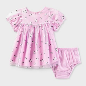 Baby Girls' Daisy Tulle Dress - Cat & Jack™ Purple - 1 of 3