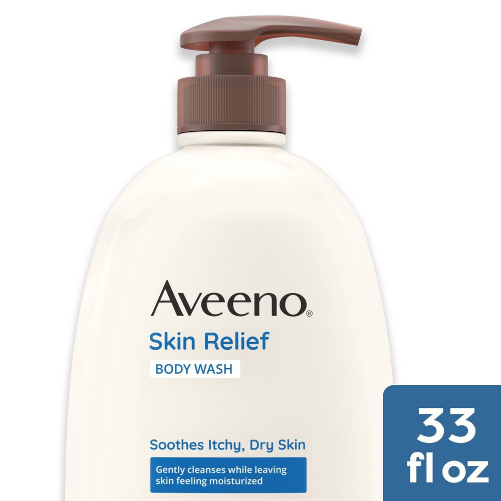 Photos - Shower Gel Aveeno Active Naturals Skin Relief Body Wash, Fragrance Free, 33 oz 