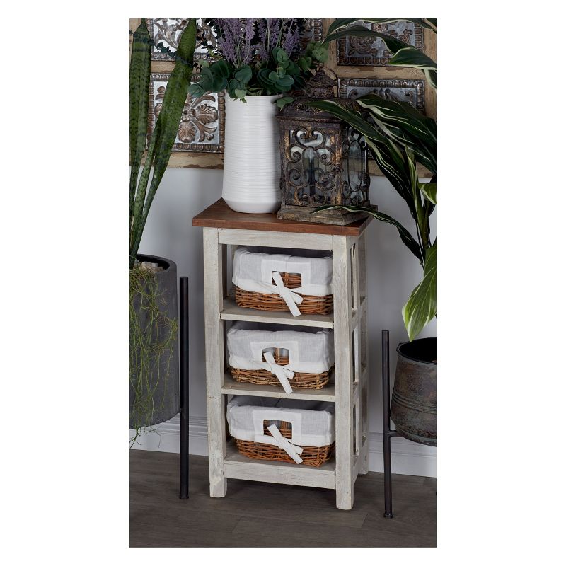 Wood Storage Cabinet 3 Drawer - Olivia &#38; May, 5 of 6