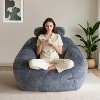 MAXYOYO Giant Bean Bag Chair with Pillow - Plush Large Bean Bag Chair Couch (Zippered Link Pillow) - 2 of 4