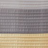 PAGED Faux Silk Dupioni Shower Curtain with Pintuck Detailing, 72x72" Colorblock Design Shower Curtain for Bathroom with Light Sheen - 3 of 4