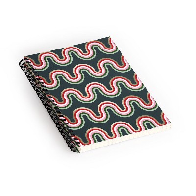 Emanuela Carratoni Festive Rainbow Spiral Notebook - Deny Designs