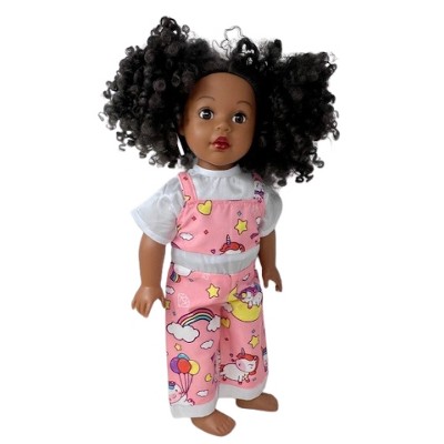 Magical Unicorn Print Overalls for 18 Inch Girl Dolls