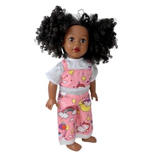 Magical Unicorn Print Overalls for 18 Inch Girl Dolls - 1 of 4