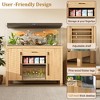 Whisen 50”*20” Wood Aquarium Stand & Fish Tank Stand with Cabinets, Adjustable Shelf,  Charging Station, Fits 55-75 Gallon Tank - 4 of 4