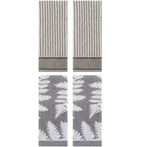 REGALWOVEN 4 Pcs Cotton Soft Absorbent Decorative Hand Towels for Bathroom Kitchen 13 x 29 Inch - 1 of 4