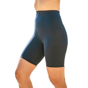 Swim 365 Women's Plus Size Tummy Control Swim Short - 1 of 2