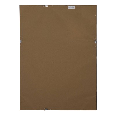 Bryson 43" x 31" Dark Bronze Wood Framed Wall Mirror