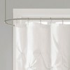 MAYEERTY 72"x72" Tufted Semi-Sheer Classical Shower Curtain Polyester White - 2 of 4