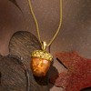 Ross-Simons Amber Acorn Pendant Necklace in 18kt Gold Over Sterling - 4 of 4
