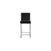Meridian Furniture,Giselle Black Velvet Stool - 3 of 4