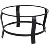 Outsunny 30 Inch Outdoor Fire Pits, Copper-Colored Round Basin Fire Pit, Wood Burning Firepit Bowl with Log Grate, Poker, & Mesh Screen for Embers - 4 of 4