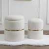 Comfortable Round Upholstered Storage Ottoman - 2 of 4