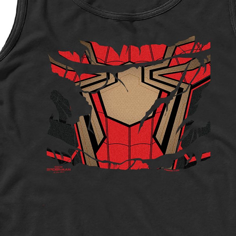 Men's Marvel Spider-Man: No Way Home Ripped Iron Suit Tank Top, 2 of 6