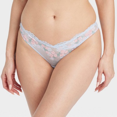 Women's Fashion Lace Thong - Auden™ Blue S